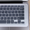 Miniatyrbillede 5 af 5: Ultra tynd gennemsigtig silikone tastaturbetræk til 15-17 tommer bærbar computer
