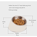 Miniatyrbild 2 av 5: Steril Lutande Husdjursmatskål, Super Halkfri, Luktfria Material, Maskintvättbar, Dubbelanvändning Vatten & Mat, Rostfritt Stål, BPA-fri