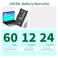 Miniatyrbillede 5 af 5: Bærbar computer batteri LK03XL L09281‑855 916814‑855 Udskiftning til HP Envy X360 15m Cn0xxx 15 Cr0xxx 15m Cn0012dx 15m Bp0xx