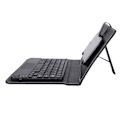Miniatyrbillede 3 af 5: Universal trådløst Bluetooth-tastatur + etui til iOS/Android-telefoner (sort etui + touch-tastatur)