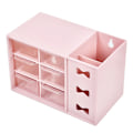 Miniatyrbillede 1 af 5: Skrivebords skuffe arrangør, makeup opbevaring arrangør med 6 skuffer forfængelighed arrangør, 18*11.7*8.7cm