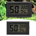 Miniatyrbillede 1 af 8: Bærbar Digital Hygro Termometer Sort Elektronisk Temperatur Fugtighedsmåler til Hjem Drivhus Kælder