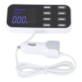 Miniatyrbillede 2 af 5: 8 porte hurtig billader, flere USB-opladningsstationer, digitalt display til IOS/Samsung