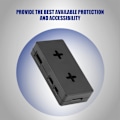 Miniatyrbillede 5 af 5: ABS Plast Kabinet Beskyttende Etui Cover Skal til Raspberry Pi Zero W / 1.3 (Sort)