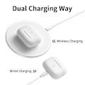 Miniatyrbilde 3 av 8: Trådløst ladeetui for ørepropper, støtter kablet og trådløs lading, Bluetooth-ørepropper, ladeetui for IOS-ørepropper Pro A003P