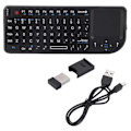 Miniatyrbillede 1 af 5: 2,4 GHz trådløs touchpad/genopladelig ultra mini tynd USB-baggrundsbelyst tastatur til PS3/4, til XBOX 360