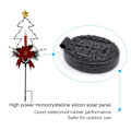 Miniatyrbild 5 av 7: Lysande Julglädje, Solcellsdrivna Juldekorationer, Utomhus LED-ljus, Trädgårdsspett i Metall, Julbelysning för Gångvägar, Automatisk Solcellsdrift