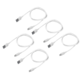 Miniatyrbilde 2 av 4: 5 stk ladekabel 5A 3.1 USB C hurtigladingssnor for Huawei Mate 9 10 20 Pro P9 P10 P20 Pro