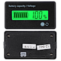 Miniatyrbild 4 av 5: GY-6D PCB HTN Ljud- och ljuslarm Batterikapacitetsmonitor Indikator Display 12-84V (grönt ljus)