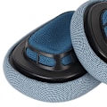 Miniatyrbild 3 av 8: Ersättningsöronkuddar Proteinläder Memory Foam Mjuka Andningsbara Hörlursöronkuddar för IOS Earbuds MAX Blå