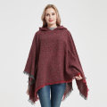 Miniatyrbilde 4 av 5: Kvinners Rutete Hette Cape Sjal Teppe Poncho Hoodie Cape Sha