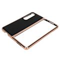 Miniatyrbild 4 av 8: Fällbar telefonfodral för Samsung Galaxy Z Fold 4 Nano Galvaniserat läder Stjärnmönster Anti Scratch Telefonskyddsfodral Svart