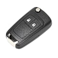 Miniatyrbillede 4 af 5: Sort 2 knapper Flip bilnøgle Fob sag skal udskiftning tilbehør passer til Opel