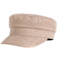 Pikkukuva 2 / 2: Trendikäs Vintage Säädettävä Litteä Hattu Rentouttava Yksivärinen Ulkoilukäyttöön Rentouttava Lippis (Beige)
