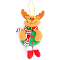 Miniatyrbillede 5 af 5: Plys Ornamenter, Hængende Dekoration Julemand Snemand Reind
