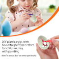 Miniatyrbilde 4 av 5: Påske Luminous Plast Egg Blanke Påske Egg med Fargepenner for Kunstig Egg DIY Maling og Dekorering