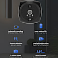 Miniatyrbillede 7 af 8: Smart Visuel Dørklokke 3,97 tommer 1080P High Definition LCD Skærm PIR Bevægelsessensorer Dørklokke til Hjem Hotel