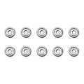 Miniatyrbillede 2 af 5: 10 stk. F623ZZ 3*10*4mm dyb rille flange flanget kuglelejer med kant til 3D-printer
