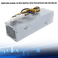 Miniatyrbillede 4 af 6: Strømforsyning Jern Skal til Dell Computer Vært Elektronisk Tilbehør 240W L240AS‑00