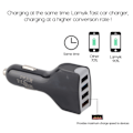 Miniatyrbild 8 av 8: QC 3.0 Snabbladdare Billaddare 4 Port USB Multifunktionell Billaddare för Telefon