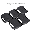Miniatyrbillede 7 af 8: 5 stk. Lithium Batteriholder ABS LiIon Batteri Montering Opbevaringsslot til Makita 40V