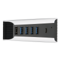 Miniatyrbillede 5 af 5: 5 Port USB High Speed Ekspansionshub 4x USB 2.0 1x USB Hurtigopladningsport 1x USB C Plug and Play USB Hub til PS5