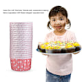 Miniatyrbillede 3 af 5: 100 stk. Mini Cupcake Liner Papir Runde Kage Bage Kopper Muffin Cases Bryllup Hjem Pink