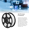 Miniatyrbild 7 av 8: 3D-skrivarfilament 1,75 mm 1 kg Nettovikt 220 till 250 Celsius Ren Färg PETG-filament för Påfyllning Ersättning Vit