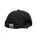 Miniatyrbilde 2 av 2: Vintage Docker  Brimless Beanie Hats Retro Bomull Hat Pustende Justerbar Litterær Utleier  Kvinner Hip Hop Hat