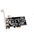 Miniatyrbild 2 av 6: Högpresterande PCI-Express FireWire-adapterkort, kompatibelt med IEEE 1394-standarder, Hot Swapping, Windows Mac-kompatibelt, Tre externa 1394A