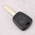 Miniatyrbillede 4 af 5: 2 knapper bilnøgleskal erstatning tilbehør passer til Peugeot 107 207 307 407 D05