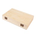 Miniatyrbillede 3 af 5: Træ Cigar Humidor Rektangulær Fyrretræ Rustik Stor Kapacitet DIY Cigar Opbevaringsboks med Låg til Te Kalligrafi Cigarer