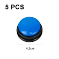 Miniatyrbild 2 av 5: Interaktiv träningsbuzzer för husdjur, röstinspelningsknapp med 30 sekunders inspelning och uppspelning, tydlig inspelningsenhet i ABS-plast för enkel användning, set om 5