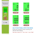 Miniatyrbild 2 av 5: Hydroponisk Vattenkvalitetsmätare, Salthalt Ph Temp Ec Tds Multiparameter Vattentestkit med Utbytbar Dubbelkopplingsprob, Digital Vattentestare