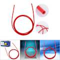 Miniatyrbillede 1 af 2: PTFE 3D-printer tilbehør Teflon rør dyse rør 1 m 2*4MM rød