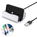 Miniatyrbilde 1 av 5: For iPhone Magnetisk Skrivebords Ladestasjon Hurtiglading Data