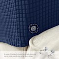 Miniatyrbild 5 av 5: Set om 2 Jacquard Stretch Soffa Fåtölj Armstödsskydd Anti-Slip Möbelskydd Armstödsskydd för Soffa Recliner
