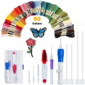 Miniatyrbild 1 av 5: Broderistarterkit komplett set, stansnålset magisk broderi
