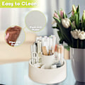 Miniatyrbillede 2 af 5: Make Up Organizer Rotatable, 360° Organizer, Badeværelse Organizer Kosmetik, Blyantsholder, Kosmetik Til Sminkebord, Soveværelse, Badeværelse