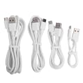 Miniatyrbilde 1 av 5: 4 stk. sett Type C Super Fast 5A USB datakabel laderledning Hurtiglading kabler