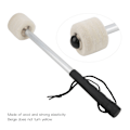 Miniatyrbild 7 av 8: 2 st Wool Felt Head Drumstick Stark Flexibilitet Bärbar Halkskydd Instrument Tillbehör