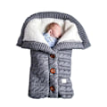 Miniatyrbild 1 av 5: Polarfleecefodrad babyfilt för unisex spädbarn, andningsbar polyesterfodrad swaddlefilt för 0-24 månader