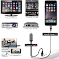Miniatyrbild 3 av 8: Apple MFi-certifierad Lightning till HDMI-adapter, Digital AV-adapter med hög upplösning för sömlös streamingupplevelse och bred enhetskompatibilitet