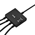 Miniatyrbild 3 av 5: 4-i-1 USB3.1 Typ C Hane till USB 2.0 Hona 3 Portars USB-Hub OTG-funktion med USB-C Laddningsport