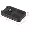 Miniatyrbilde 1 av 2: QR-60 Hurtigutløserplate 1/4\" Skruemontering med Remspenne for ArcA Swiss Ball Head Stativ