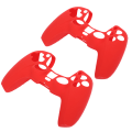 Miniatyrbillede 5 af 5: 2 stk. silikonebeskyttelse til PS5 Gamepad støvtæt Game Controller Skin beskyttende cover