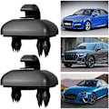 Pikkukuva 4 / 5: 2x aurinkolipan pidike pidike Audi A1 A3 A4 A5 Q3 Q5 musta 8W0857562A