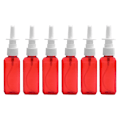 Miniatyrbilde 1 av 5: 6 stk 50 ml fargesprayflaske i plast, liten kosmetisk plast