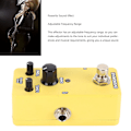 Miniatyrbillede 7 af 8: Elektrisk guitar effektpedal enkelt blok mini modulation forstærker simulation pedal gul overdrive