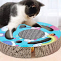 Miniatyrbild 7 av 8: Vikbar Dragspels-Katt Leksak: Interaktiv Klösbräda För Katt, Krypterad Korrugerad Papper Klösbräda Leksak, Stimulera Katters Intresse Och Skydda